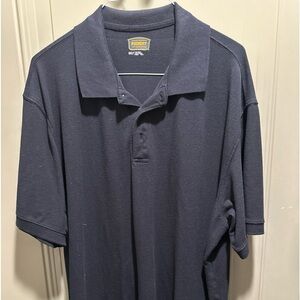 Foundry Mens Shirt 3XLT Black Polo NWT Short Sleeve